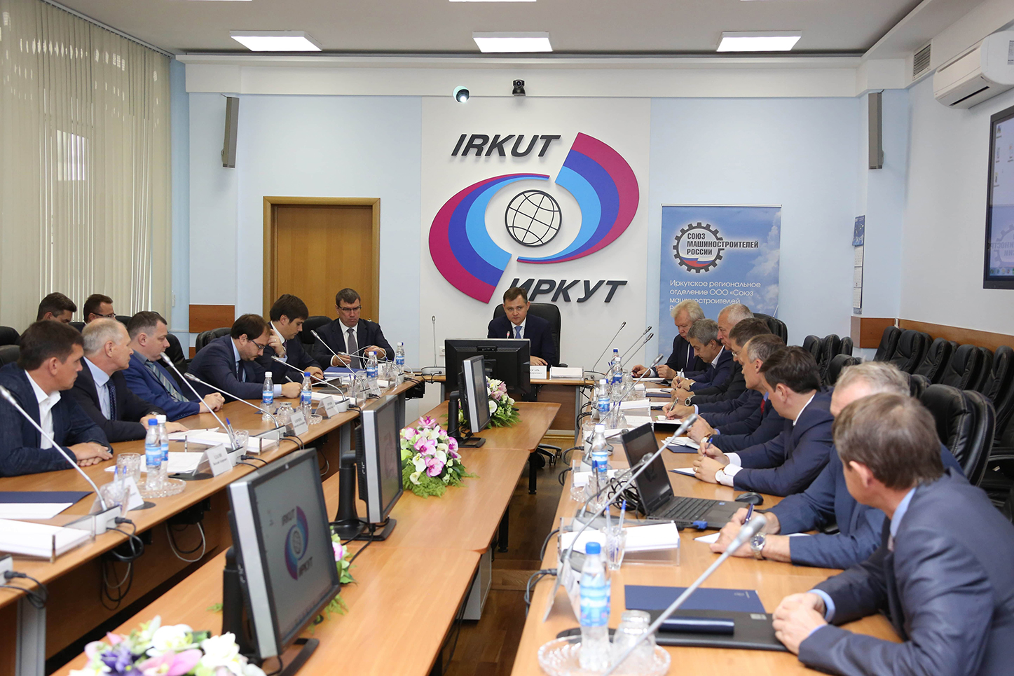 Yuri Slyusar, President of United Aircraft Corporation (UAC) and Irkut Corporation, held working meeting at Irkutsk Aviation Plant