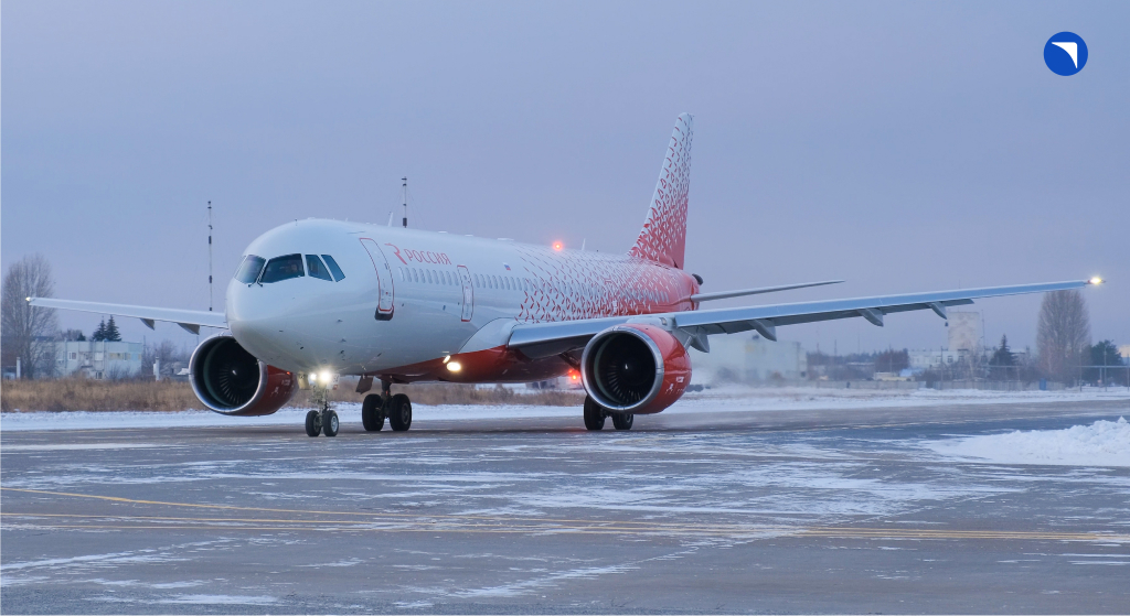 MС-21 in the livery of Rossiya Airlines landed in Zhukovsky to prepare for joint pilot operation