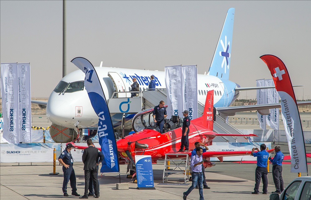 Sukhoi Superjet 100 for Interjet – Premiere in Dubai